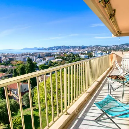 3p Famille, Vue Mer, Piscine, Tennis, Wifi Parking Antibes